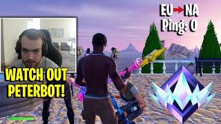 Mongraal *FIRST TIME* on NA 0 Ping Goes For UNREAL Ranked!