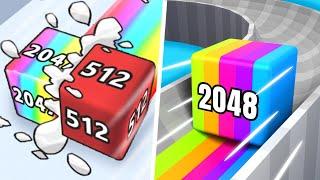 Satisfying Games: Jelly Run 2048, Tube Jelly Slide-  Number Gameplay Mobile Android, iOS