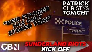 BREAKING: Police station TORCHED in Sunderland as riot police come under 'SUSTAINED ATTACK'