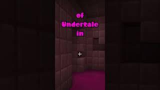 Undertale Remade In Minecraft