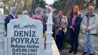 DENİZ POYRAZ 8 MART VESİLESİYLE MEZARI BAŞINDA ANILDI