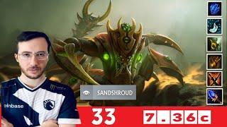 [DOTA 2] Liquid.33 the SAND KING [OFFLANE] [7.36c]