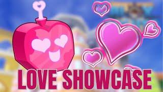 LOVE FRUIT SHOWCASE PLUS OPINIONS (BloxFruits)