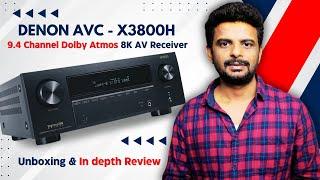 Experience the BEST Home Theater with Denon X3800H 9.4 Channel Dolby Atmos AV Receiver!