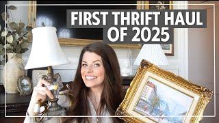 MY FRIST THRIFT HAUL OF 2025 | thrifted finds for my entryway makeover on a budget