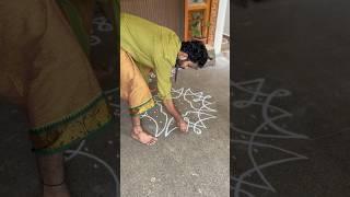 Monday muggu  om namah shivaya #muggulu #chukkalamuggulu #rangoli