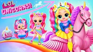 My Little Pony Growing Up! Rainbow Unicorn LOL OMG DIYs