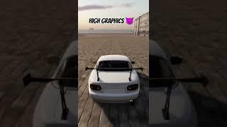 Low graphics vs high grafics in carx drift racing