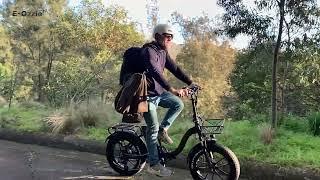 The best fat wheel folding bike Kristal Y20 | best electric bike 2024 | eozzie australia