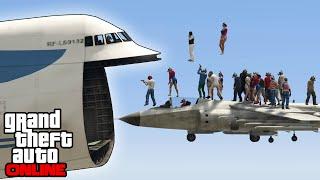 GTA 5 Online - Cargo Plane Stunts, Funny Moments & Shenanigans (Fails & Game Modes)