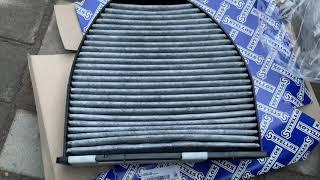 Mercedes Benz W204 замена салонного фильтра how to change cabin filter