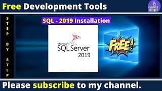 Install SQL Server 2019 Step by Step | Express Edition | Free Software | Install SSMS | Windows 10