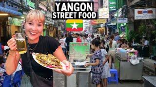 Ultimate Street Food Tour in YANGON, MYANMAR  (best Burmese food)