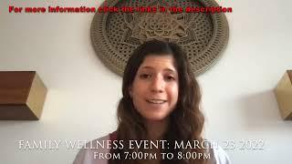 FAMILY WELLNESS EVENT: MARCH 23 2022 with Victoria Novikova