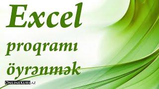 Excel proqramı öyrənmək