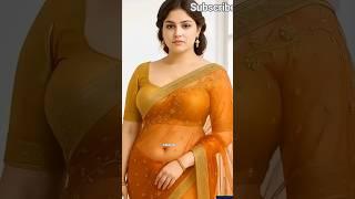 Her Cute Smile Just Froze the Internet  | Unreal AI Saree Beauty #shorts #aisaree #ailookbook #ai