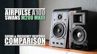 Swans HiVi M200 MKIII+ vs AirPulse A100  ||  Sound & Frequency Response Comparison