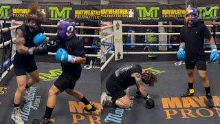 Curmel Moton KNOCKS OUT his Sparring Partner Tyson Style • The BIRTH of the Next Floyd Mayweather