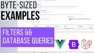 How to Filter and Query Entities with Laravel and Vue 3