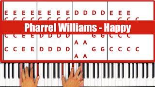 Happy Pharrell Williams Piano Tutorial Easy Chords