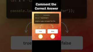 JavaScript Interview Question | Do you know the answer? #javascript #reactjs #css #shorts