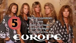 TOP 5 BEST SONGS - EUROPE