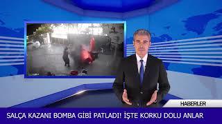 Salça kazanı bomba gibi patladı! İşte korku dolu anlar