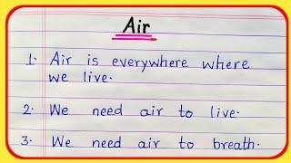 10 Lines On Air In English || Air Par 10 Line Nibandh || Essay On Air In English