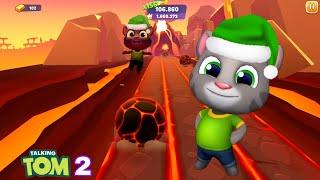 Talking Tom Gold Run 2 New Christmas Update - Mini Tom vs Boss Raccoon - Android iOS