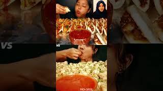 MUKBANGERS EATING HUGE SPICY MOMO *FOOD EATING VIDEOS* #shorts #pskasmr #maddyeats #asmr