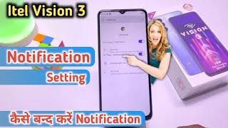 Itel Vision 3 Notification Setting " How to hide & unhide notification in Itel vision 3