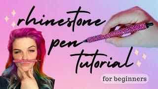 DIY RHINESTONE PEN TUTORIAL FOR BEGINNERS // How to Bling a PaperMate Inkjoy Pen Bedazzling Project