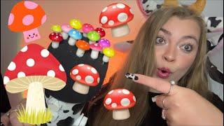 ASMR| TINGLY Mushroom Picking (Minimal Talking, tapping, scratching mic cover, etc)