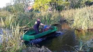 Снегоболотоход, Первое погружение