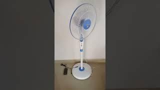 Remi 12v dc pedestal fan 16 inch running using PD powerbank