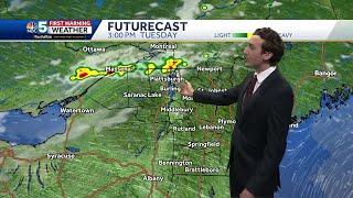 Staying hot, with a few afternoon storms on Tuesday in Vermont (06-23-25)