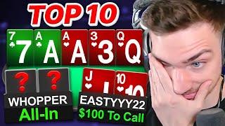 WHAT ON EARTH IS GOING ON AT 100NL?! | Top 10 Hands Ep. 168