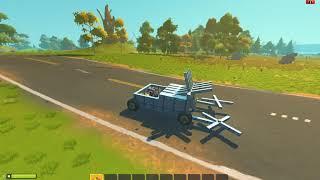 Scrap Mechanic Survival | Build&Test - Farmbot Spinner Killer 2.0