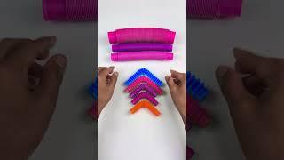 mini Creating with Satisfying POP-TUBE #diy #satisfyingvideos#relaxing #creative #oddasmr #insideout
