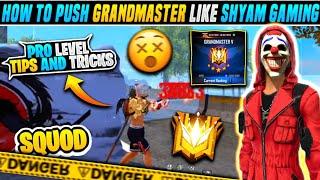 Grandmaster Push Tip's And Tricks || Free Fire Ban Day 5