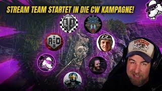 Das Stream Team startet in die Clanwars Manöver Kampagne im 7vs7 Modus! [WoT - Gameplay - Highlight]