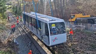 Neue Wagen der Gurtenbahn - von Langenthal nach Bern