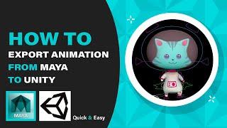 How to export animation from Maya to Unity