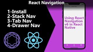 Complete React Navigation v6 Tutorial | Install + Stack + Tab + Drawer | Master React Native Course