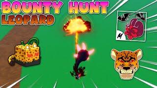 Leopard + Sanguine Art Combo! Bounty Hunting... | Blox Fruits