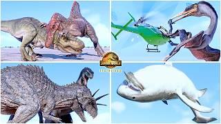 The Best and Coolest Animations of Dinosaurs, Flying & Marine Reptiles in Jurassic World Evolution 2