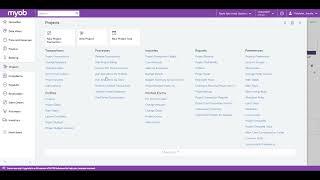 MYOB Advanced Training - Project Accounting - Project Templates - Creating a Common Task