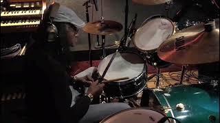 Sly Dunbar at work.