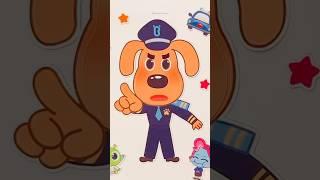 Sheriff Labrador Sticker #sherifflabrador #papillon #stickerbook