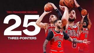 GIMME THE HOT SAUCE: Bulls tie franchise record with 2️⃣5️⃣ threes in win over Memphis 